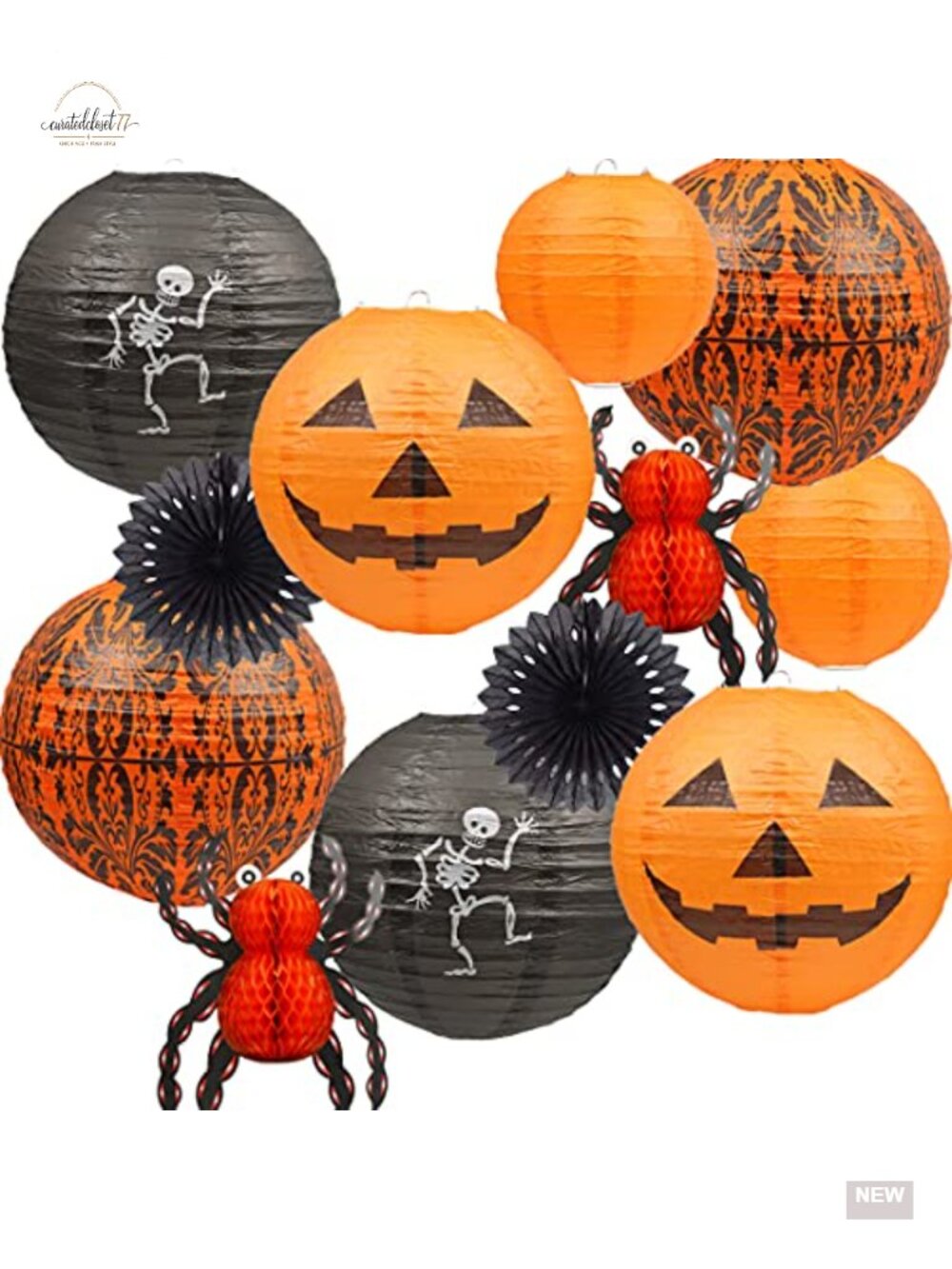 Halloween Hanging Paper Lanterns Decorations Party Supplies